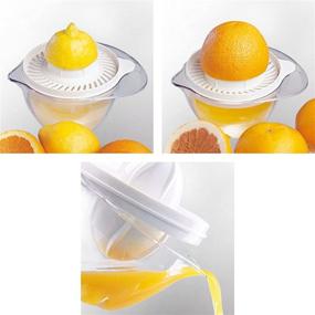 img 3 attached to 🔸 Leifheit Manual Citrus Juicer - Durable Stainless Steel and Strong Plastic - Standard Size - White