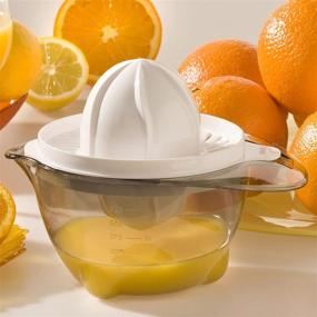 img 2 attached to 🔸 Leifheit Manual Citrus Juicer - Durable Stainless Steel and Strong Plastic - Standard Size - White