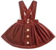 cute and comfortable corduroy 👗 ruffle dresses for girls by simplee kids logo