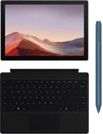 💻 microsoft surface pro 7 ms7 12.3” tablet pc (2736x1824) with 10-point touch display, includes surface type cover & surface pen, intel 10th gen core i3, 4gb ram, 128gb ssd, windows 10, platinum - latest model logo