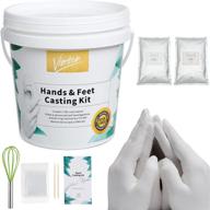 👨 create lasting memories with our family size xl hand casting kit - perfect diy craft for couples, adult & child, family, and friends logo