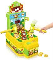 🔨 vatos whack game mole - mini electronic arcade game with 2 hammers for toddler boys and girls, ages 3-8 - pounding toy, developmental and interactive game logo