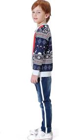 img 3 attached to 🎄 BesserBay Kids' Christmas Ugly Sweater - Xmas Long Sleeve Funny Shirt for Children Ages 4-12