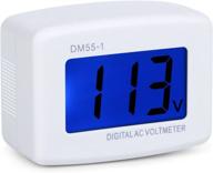 🔌 eversame flat us plug lcd digital voltmeter: accurate ac voltage measuring monitor for household plug-in outlets logo