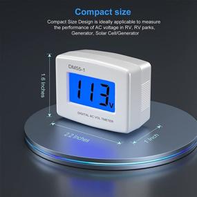 img 2 attached to 🔌 Eversame Flat US Plug LCD Digital Voltmeter: Accurate AC Voltage Measuring Monitor for Household Plug-in Outlets