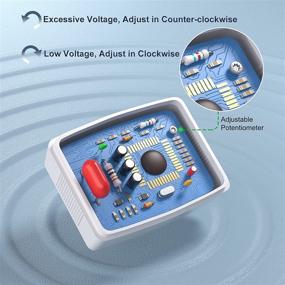 img 1 attached to 🔌 Eversame Flat US Plug LCD Digital Voltmeter: Accurate AC Voltage Measuring Monitor for Household Plug-in Outlets