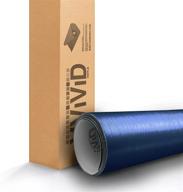 🔹 premium blue brushed vinyl wrap roll: vvivid (17.75" x 5ft) - durable and versatile logo