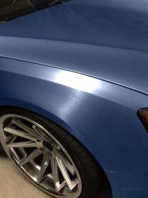 img 2 attached to 🔹 Premium Blue Brushed Vinyl Wrap Roll: VViViD (17.75" x 5ft) - Durable and Versatile