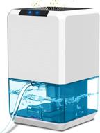 🌬️ posdry 1500ml dehumidifiers: powerful & portable solutions for home, basement, rv - auto shut-off, drain hose, led light - 350 sq ft coverage logo