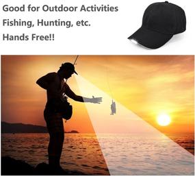 img 1 attached to 🧢 Optimized UltraKey Hands-Free LED Baseball Cap Hat – Ideal for Outdoor Jogging, Hip Hop Parties, and Holiday Celebrations