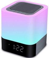 🎁 allomn 5 in 1 bedside lamp with bluetooth speaker: colour changing touch lamp, dimmable night light, digital alarm clock, tf/sd card support - perfect gift for children and friends logo