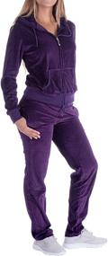 img 3 attached to 🧥 Winter Women's 2 Piece Sweatsuit: Sherpa Fleece-lined Zip-up Hoodie and Jogger Tracksuit Set with Sweatshirt & Sweatpants