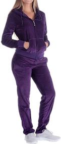 img 4 attached to 🧥 Winter Women's 2 Piece Sweatsuit: Sherpa Fleece-lined Zip-up Hoodie and Jogger Tracksuit Set with Sweatshirt & Sweatpants