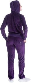 img 2 attached to 🧥 Winter Women's 2 Piece Sweatsuit: Sherpa Fleece-lined Zip-up Hoodie and Jogger Tracksuit Set with Sweatshirt & Sweatpants