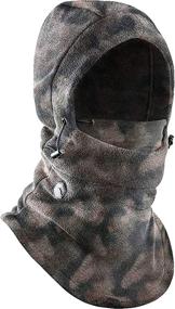 img 4 attached to 🧤 Balaclava Ski Mask: Ultimate Winter Face Cover for Extreme Cold Weather - Heavyweight Fleece Hood Snow Gear for Men & Women