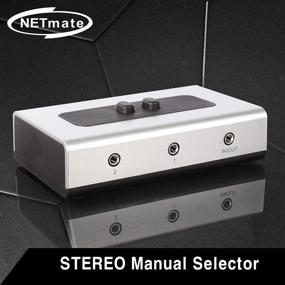 img 3 attached to 🔊 NETmate 2 PORT AUX Аудио-динамиков Selector с отверстием для крепления на стену - Ручная переключающая коробка для улучшенного контроля звука на стенах или столах