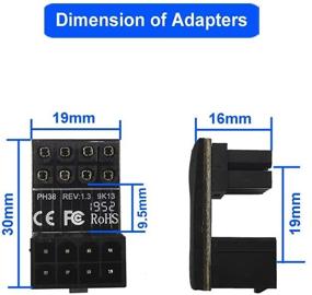img 2 attached to 🔌 Оптимизация передачи питания с помощью COMeap GPU VGA PCIe 8-контактного переходника с углом поворота 180 градусов Power Adapter Board.