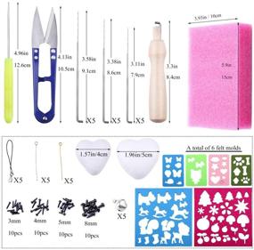 img 3 attached to BUTUZE Needle Felting Kit: 56 Vibrant Colors - Complete Tools and Supplies for DIY Craft Animal Christmas Children's Day Decoration