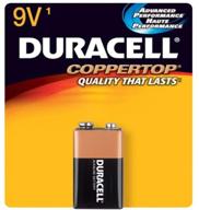 🔋 duracell copper top 9v batteries - 12 units (12 individual packs) logo