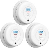 🔥 x-sense cd01 carbon monoxide detector alarm with lcd display, ul 2034 compliant, 10-year battery, auto-check & silence button, 3-pack logo