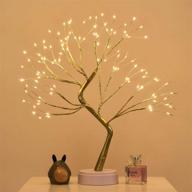 🌳 20'' firefly bonsai tree light - tabletop fairy light tree lamp for children's room, bedroom, living room, party wedding, and christmas - usb/battery powered, touch switch логотип