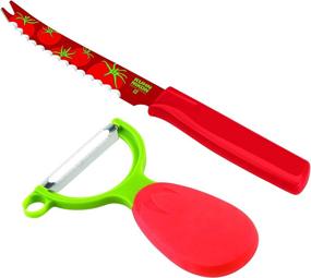 img 4 attached to 🍅 Kuhn Rikon Tomato Set: The Ultimate 1-Piece Kit for Tomato Lovers in Vibrant Red