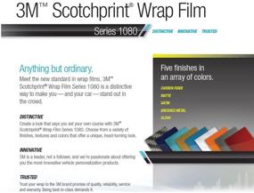 img 1 attached to Rvinyl 3M 1080-VCW17120 Vinyl Car Wrap Film Sheet Roll with Air Release Technology - 5ft x 1ft, Satin Neon Fluorescent Green + Application Card