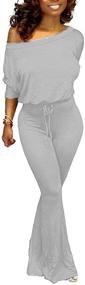 img 3 attached to 👗 Aro Lora X-Large Shoulder Jumpsuit: Trendy Women's Clothing for Jumpsuits, Rompers & Overalls