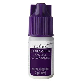 img 4 attached to Nailene Ultra Quick Nail Glue: Durable, Easy-to-Apply False Nail Glue for Long-lasting Repairs and Lasting Nail Adhesion – 0.10 oz