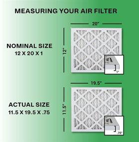 img 3 attached to Enhanced HVAC Filtration: FilterBuy 12X20X1 Pleated Furnace Filters