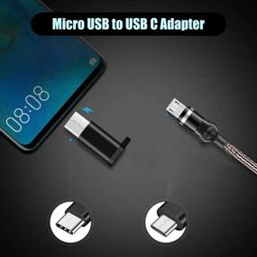 img 3 attached to 🔌 Набор адаптеров USB Type C - адаптер Micro USB к USB C, USB Type C к USB-A, USB C к USB 3.0, совместим с Google Pixel и другими устройствами - набор из 5 штук, черного цвета.