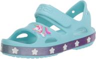 🦄 сандалии crocs kids' fun lab с единорогом - водные туфли для детей, без застежек логотип