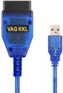 🔌 enhanced obd2 scanner cable for vw audi skoda seat volkswagen: vag-com kkl 409.1 support, 16-pin car programming, obd ii adapter connector, win xp/ win7 32bits compatible logo