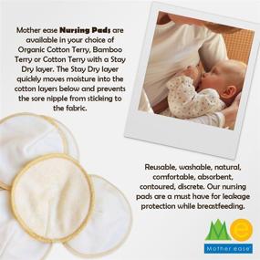 img 1 attached to Premium Organic Mother-Ease Cloth Nursing Pads - 3-Pack for Ultimate Comfort and Absorbency