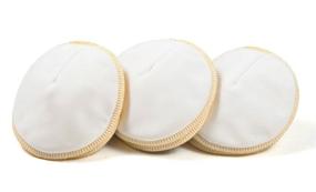 img 4 attached to Premium Organic Mother-Ease Cloth Nursing Pads - 3-Pack for Ultimate Comfort and Absorbency