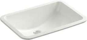 img 2 attached to 💧 KOHLER K-2214-G-NY Ladena Undercounter Bathroom Sink: Glazed Underside, Less Overflow, Dune – Top Rated Choice!