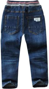 img 3 attached to 👖 SWOTGdoby Casual Elastic Washed Straight Boys' Jeans: Stylish and Comfortable