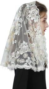 img 4 attached to 🙏 Church Catholic Women's Accessories: Classic Vintage Mantilla