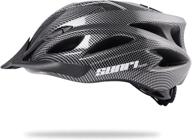 🚴 premium bike helmet for adults: lightweight cycling helmet with detachable visor - adjustable size (l) 22-24 inches logo