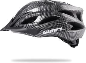 img 4 attached to 🚴 Premium Bike Helmet for Adults: Lightweight Cycling Helmet with Detachable Visor - Adjustable Size (L) 22-24 inches