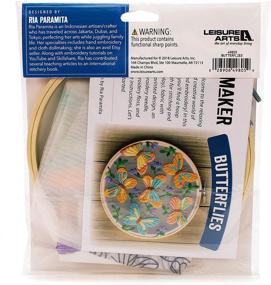 img 2 attached to 🧵 Enhance Your Creativity with Leisure Arts Mini Maker Embroidery Kit: Translucent Organza