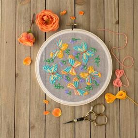 img 1 attached to 🧵 Enhance Your Creativity with Leisure Arts Mini Maker Embroidery Kit: Translucent Organza