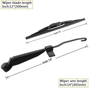 img 3 attached to 🚗 12-Inch Rear Wiper Blade Arm Kit