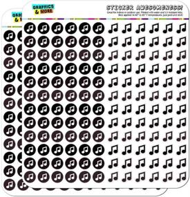 img 3 attached to Musical NotesDot Planner, Calendar, Scrapbooking, Crafting Stickers - Black/Gray - Opaque