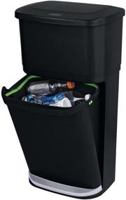 img 1 attached to Organize and Simplify Recycling with Rubbermaid 2-in-1 Indoor 13.2G Recycling Bin - Liner Lock and Dual Compartment Design!
