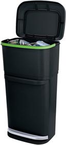 img 2 attached to Organize and Simplify Recycling with Rubbermaid 2-in-1 Indoor 13.2G Recycling Bin - Liner Lock and Dual Compartment Design!