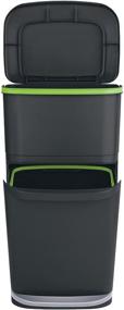 img 3 attached to Organize and Simplify Recycling with Rubbermaid 2-in-1 Indoor 13.2G Recycling Bin - Liner Lock and Dual Compartment Design!