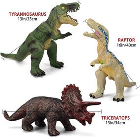 img 2 attached to Dinosaur Toddlers Jurassic Triceratops Lovers: A Delightful Toy for Little Paleontologists