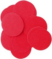 30pc felt circle stickers - playfully ever after 3 inch, red logo