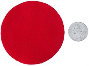 img 3 attached to 30pc Felt Circle Stickers - Playfully Ever After 3 Inch, Red